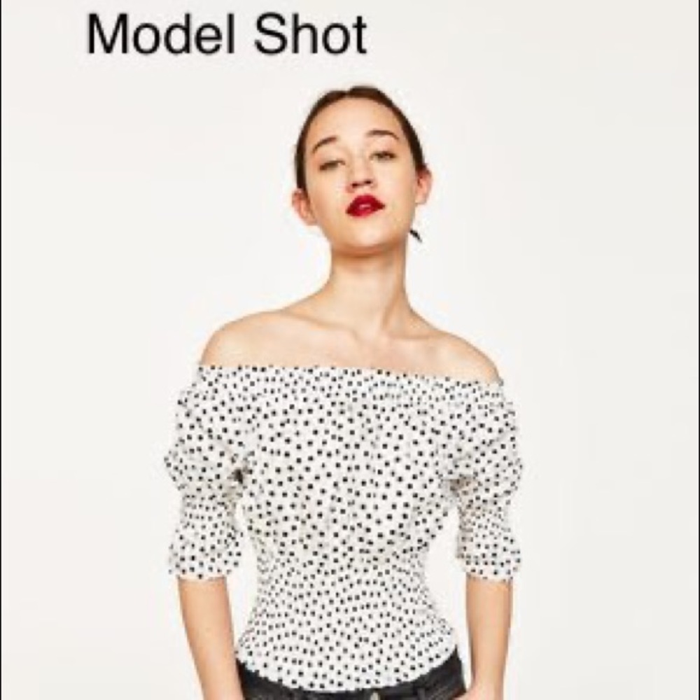 Zara polka dot body suit